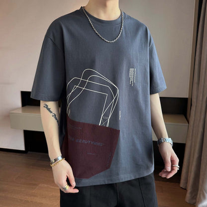 Shopping bag pattern Tee