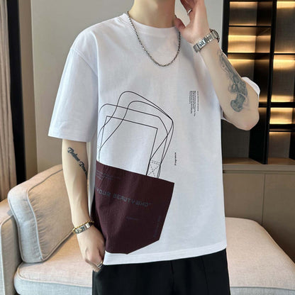 Shopping bag pattern Tee