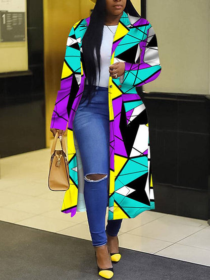 Plaid Multicolor Coat