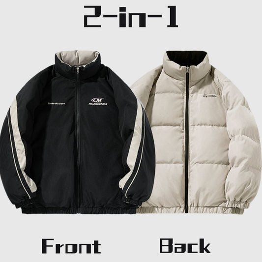 Reversible Two-Tone Puffer Jacket