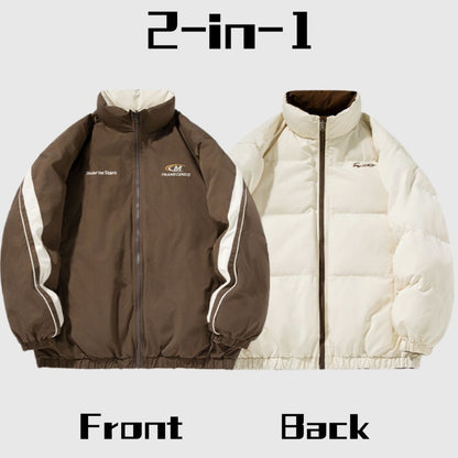 Reversible Two-Tone Puffer Jacket