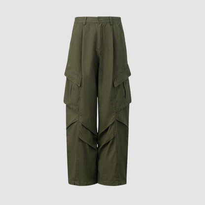 Side Pocket Patch Pleated Cargo Pants 2 reviews