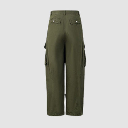 Side Pocket Patch Pleated Cargo Pants 2 reviews