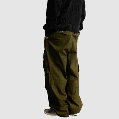 Side Pocket Patch Pleated Cargo Pants 2 reviews