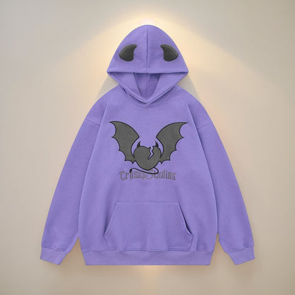 Vintage Heartful Devil Hoodies