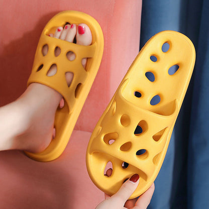 Lotus Root Slice Hollow Out Slides,Slippers